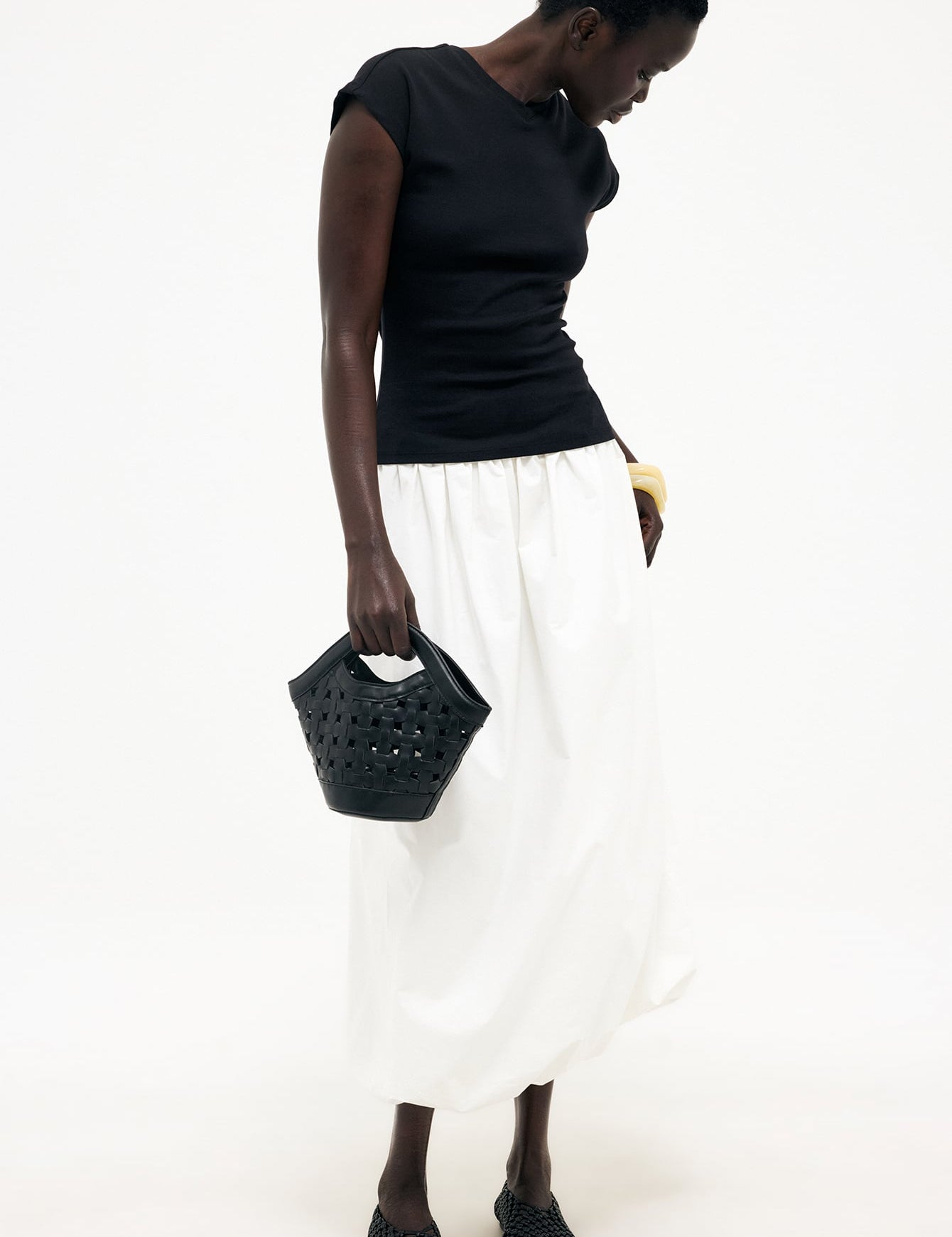 Katoenen Bubble Midi Rok | Luchtig & Zomers