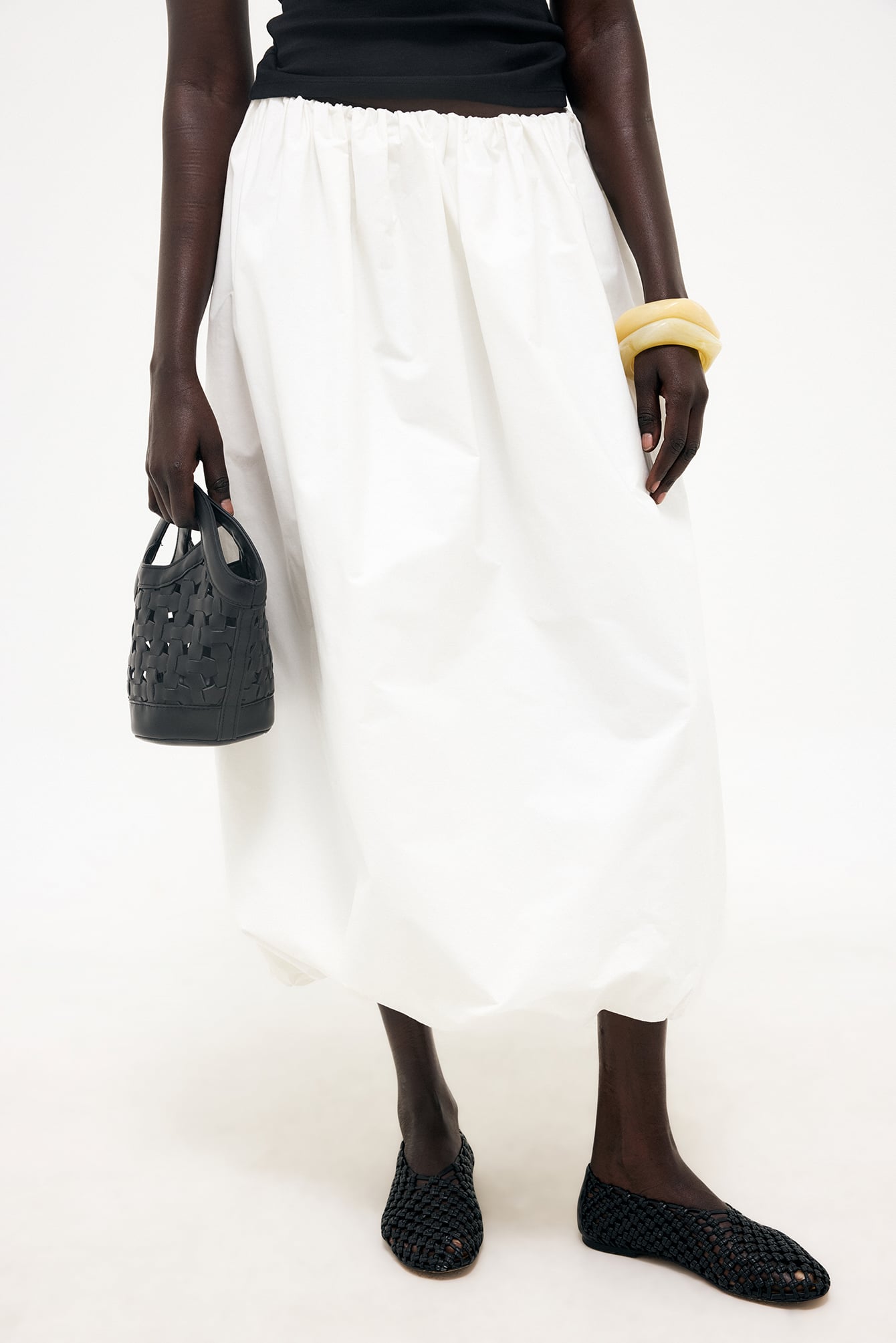 Katoenen Bubble Midi Rok | Luchtig & Zomers