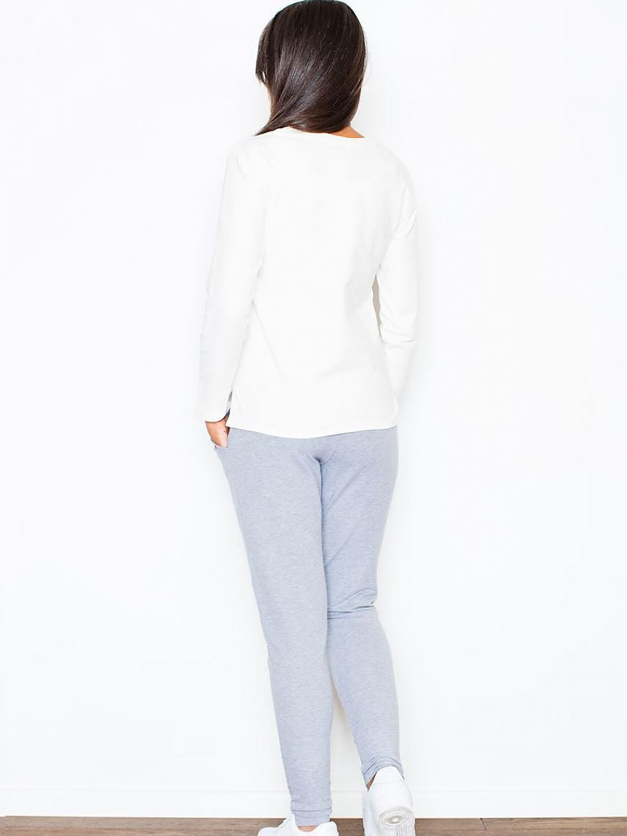 Lyne Grijze Katoenen Joggingbroek | Sera & Zena