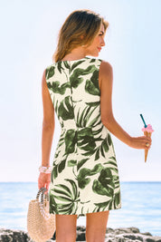 Tropische Mini Jurk met Bloemenprint | Zomerjurk