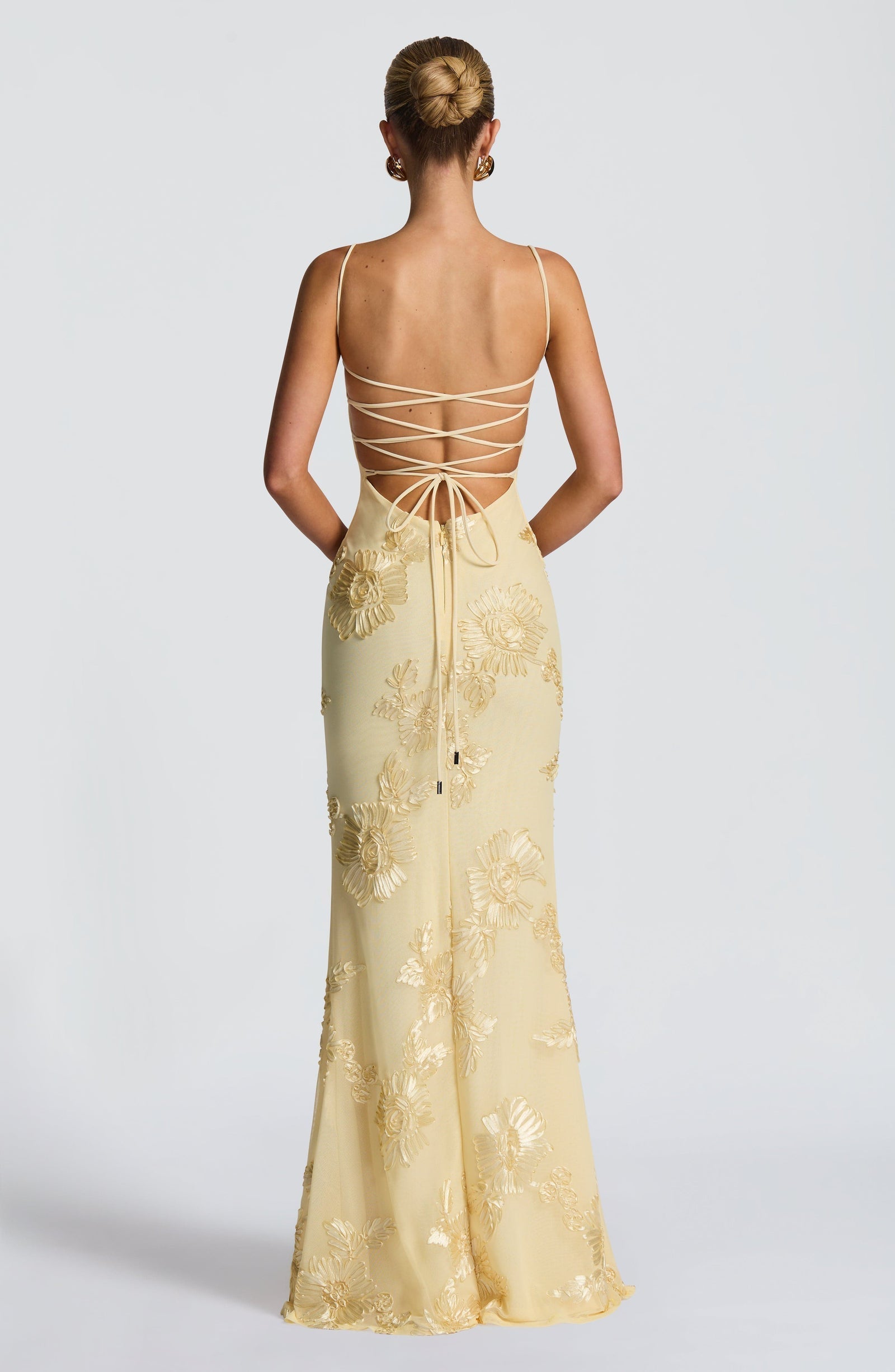 Dames Avondjurk Mouwloos met Corset en Bloemenprint in Mermaid Silhouet