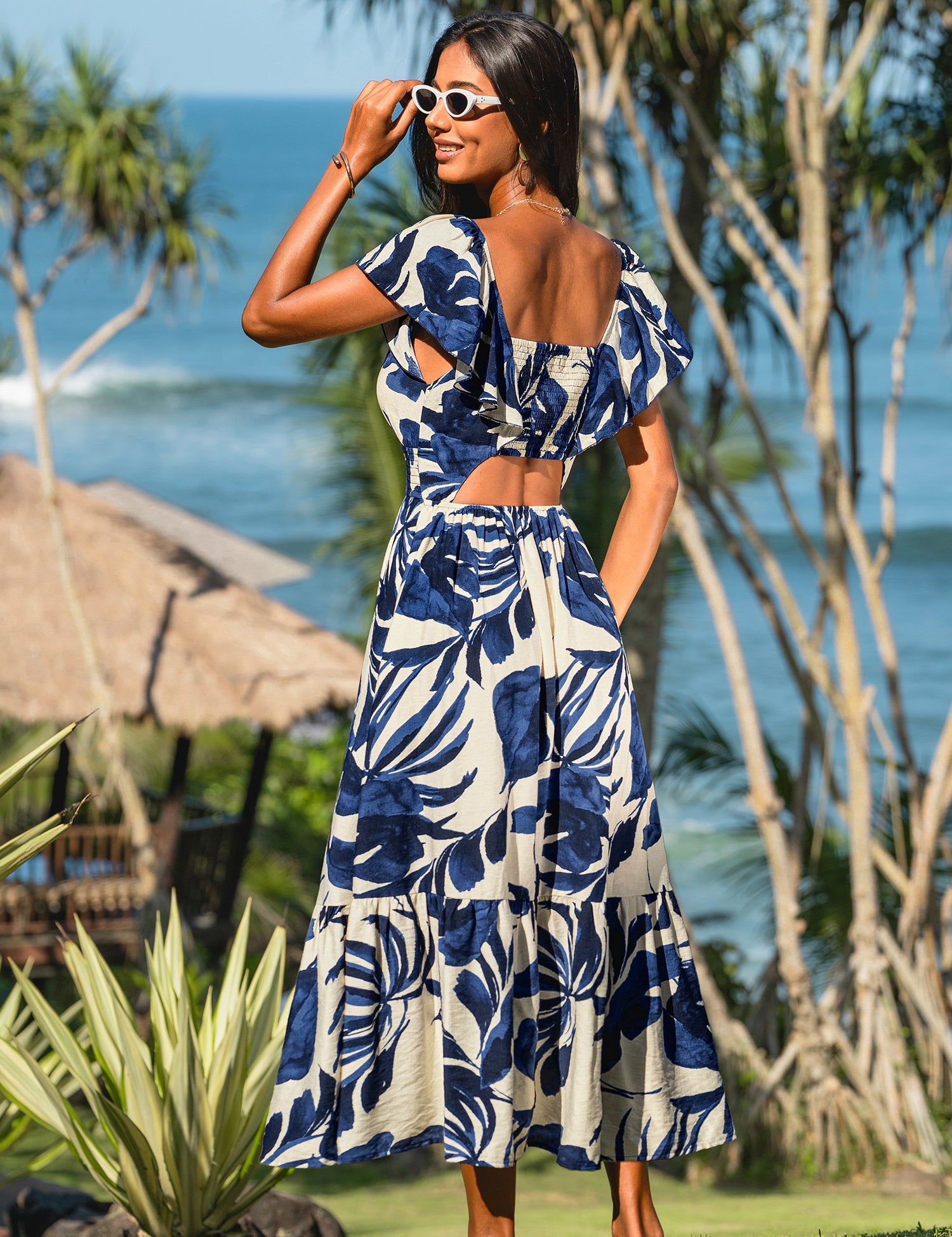 Tropische Maxi Jurk met Bloemenprint voor Zomer
