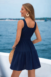 Engelsblauw Mini-jurk | Luchtige Zomerjurk Dames