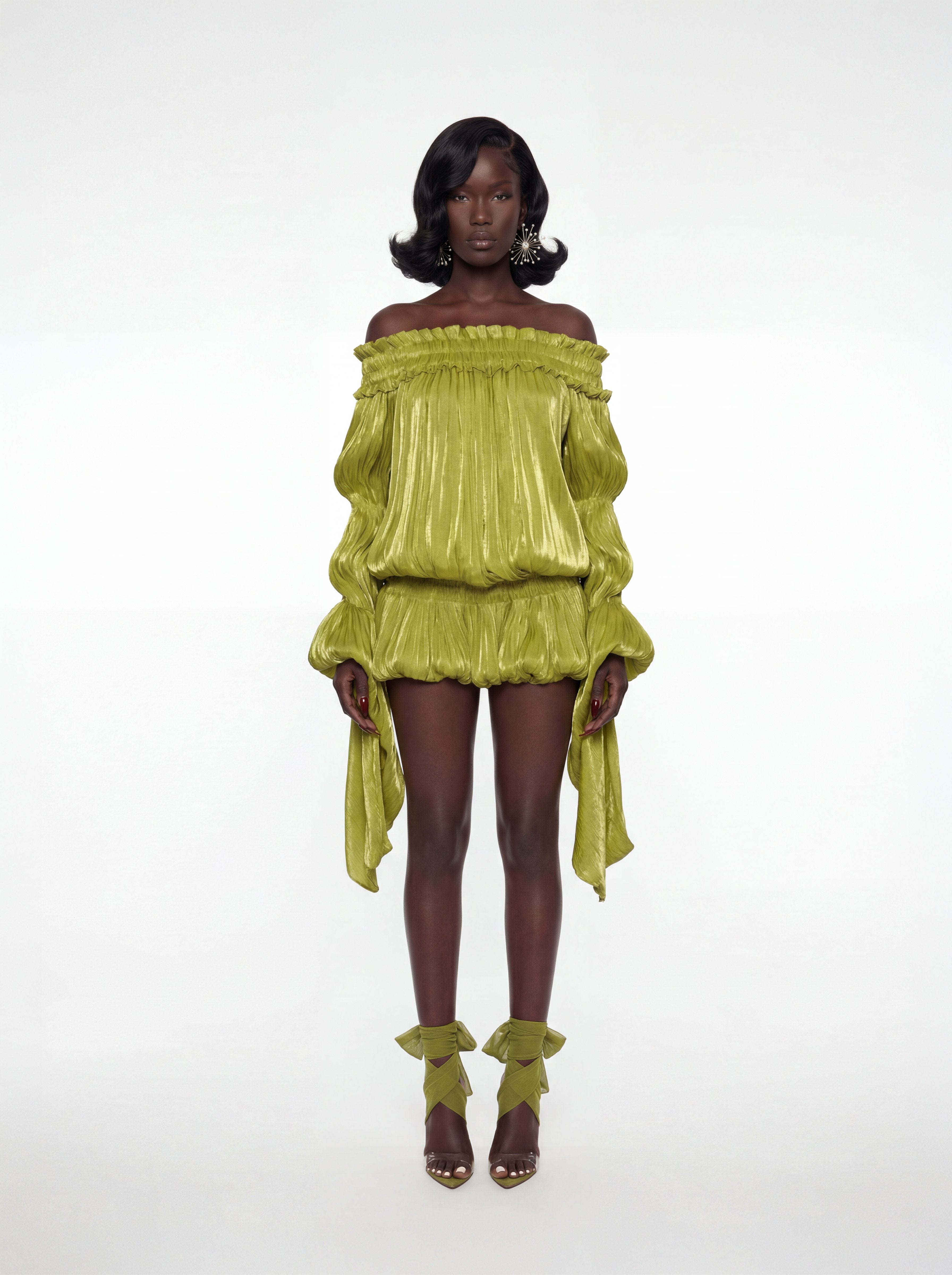 Fiona Jurk – Groen | Elegante Midi voor Elke Dag