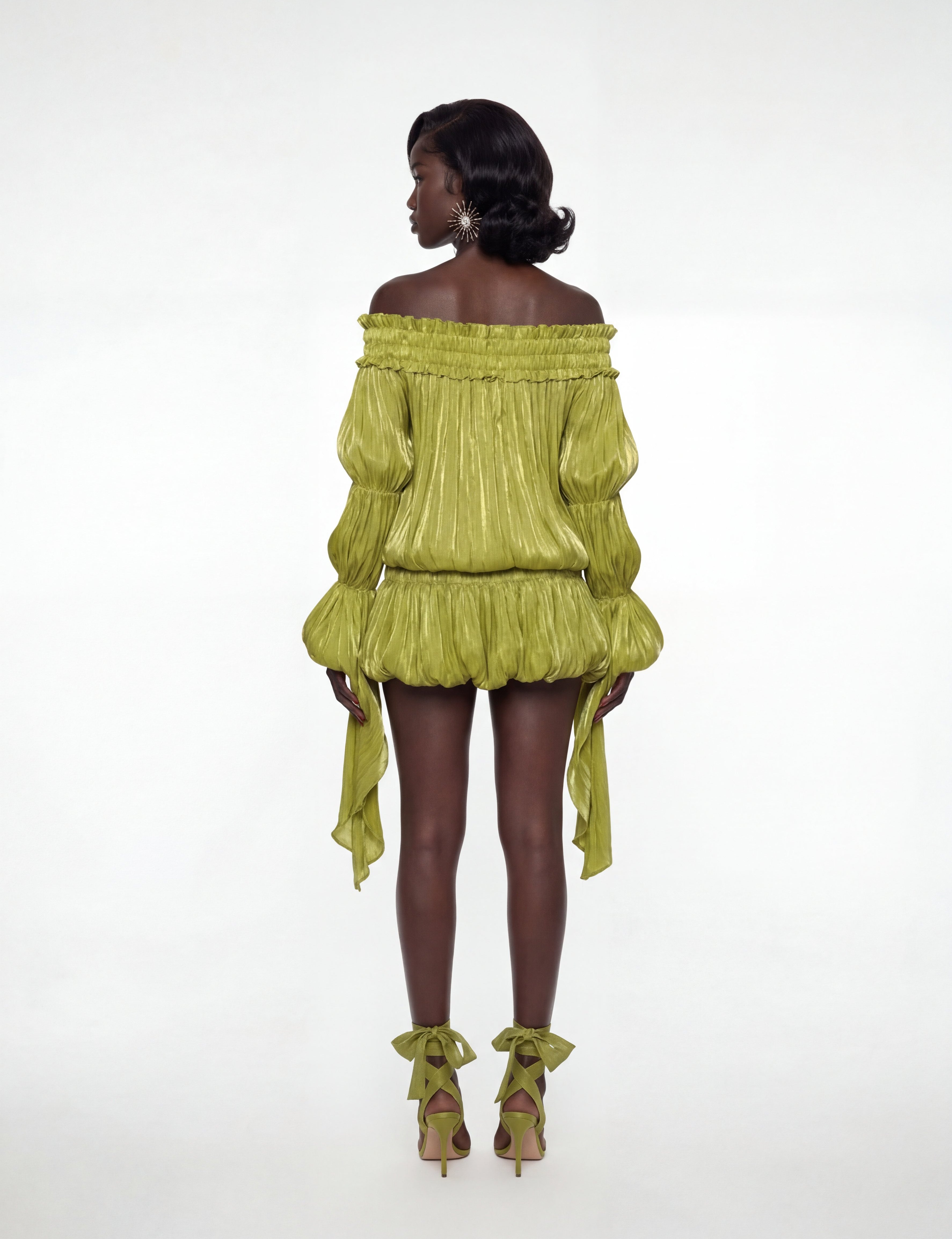 Fiona Jurk – Groen | Elegante Midi voor Elke Dag