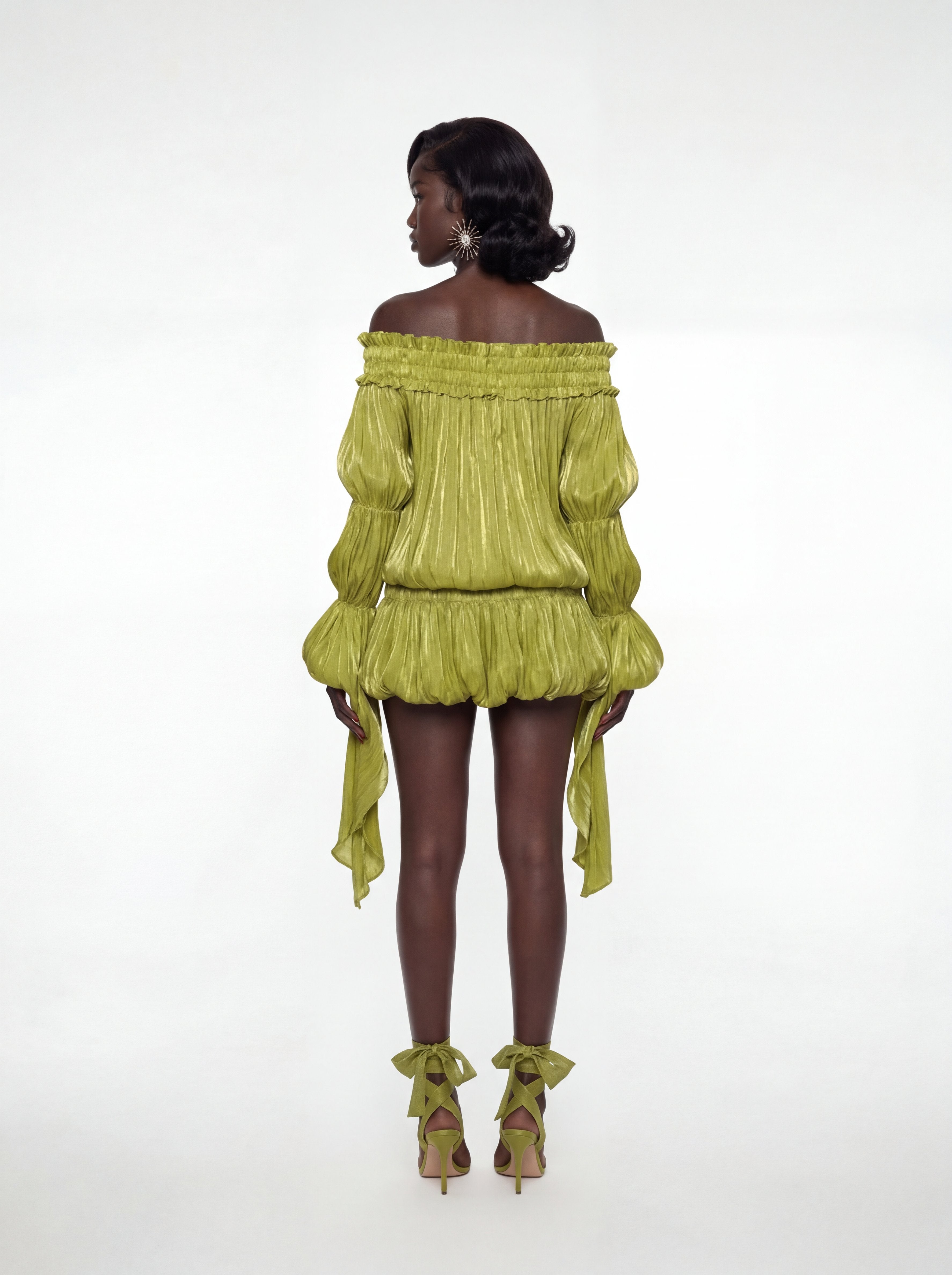 Fiona Jurk – Groen | Elegante Midi voor Elke Dag