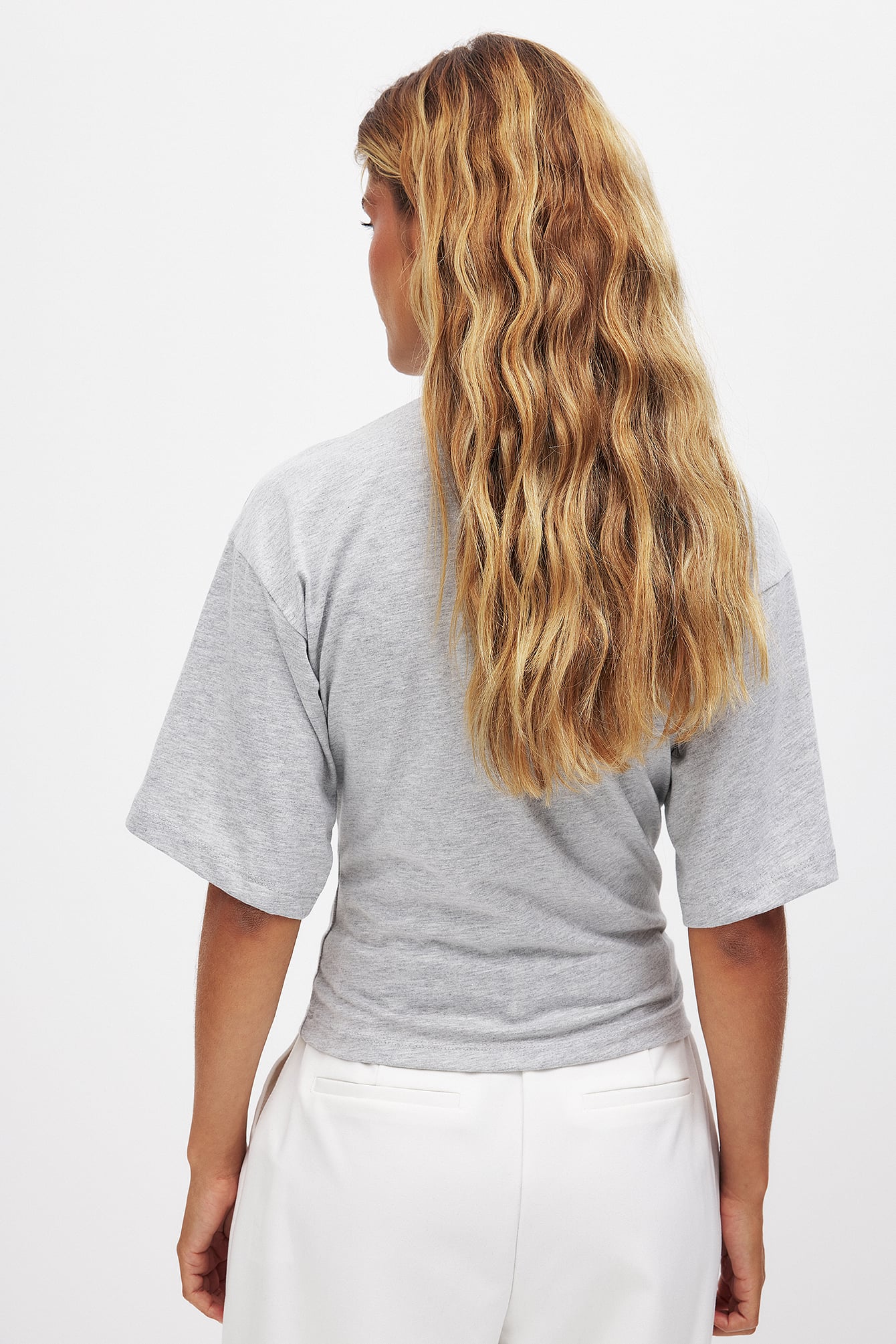 Turtleneck Katoenen T-shirt met Trechterhals voor Dames