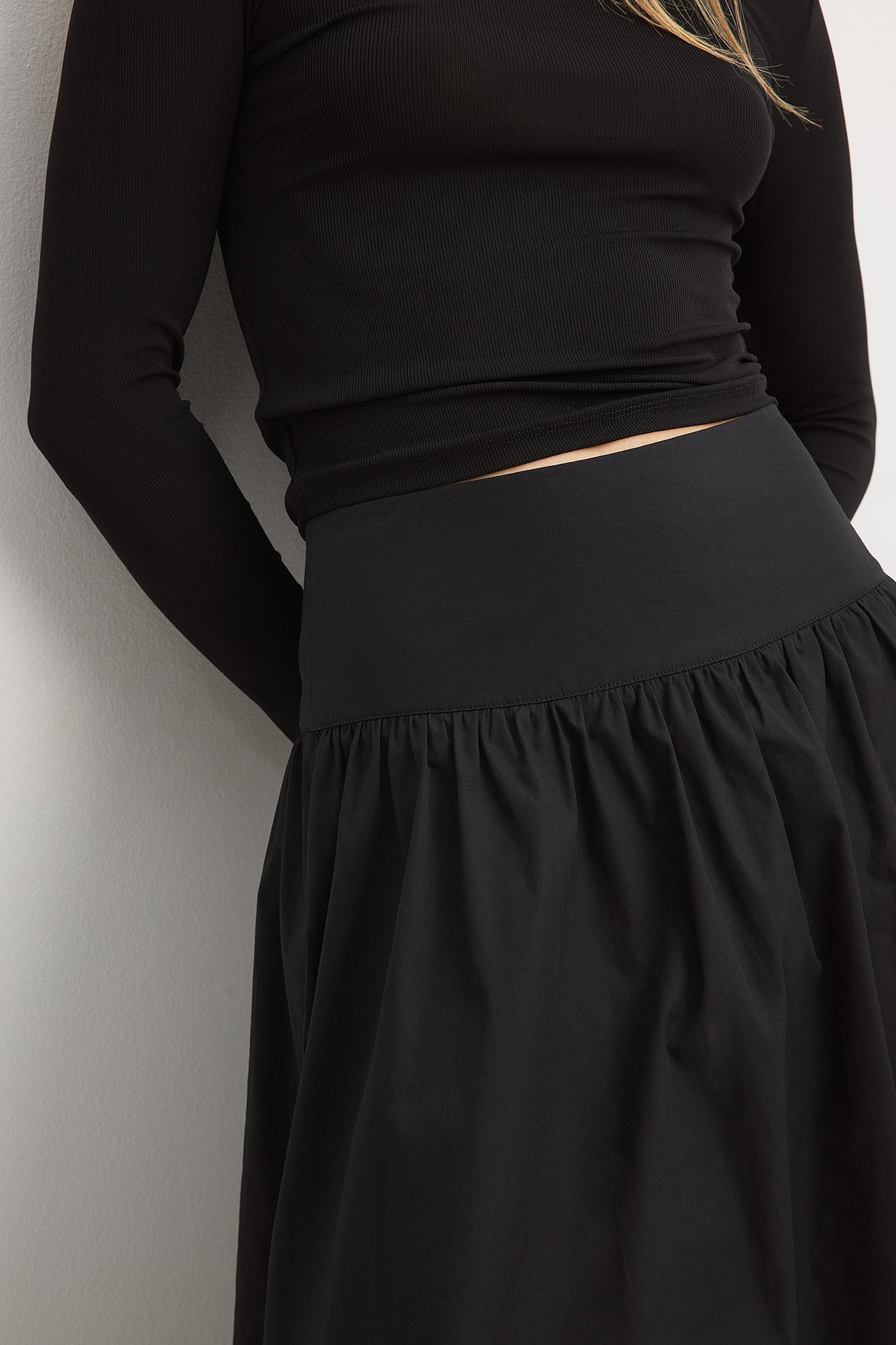 Geplooide Maxi Rok van Katoen – Luchtig & Nonchalant