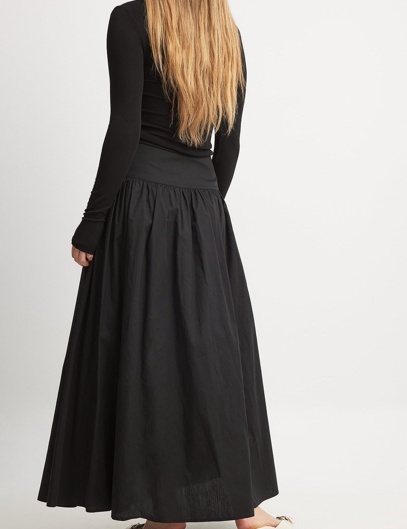 Geplooide Maxi Rok van Katoen – Luchtig & Nonchalant