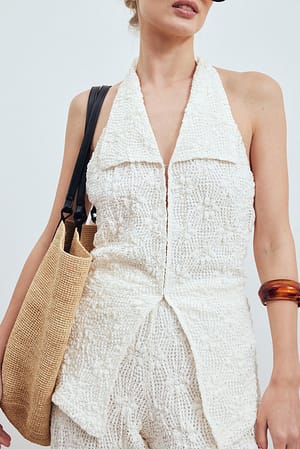 Halterneck Top in Zacht Zwart - Chic voor Elke Dag