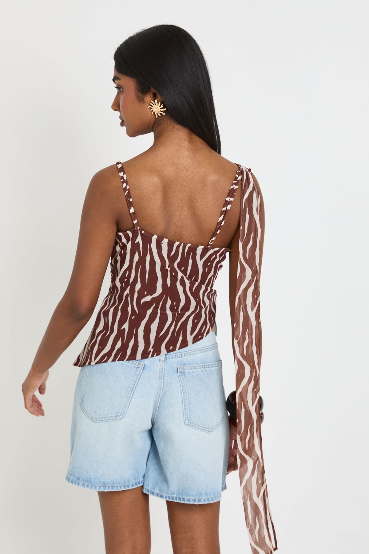 Zebra Chiffon Cami Top - Subtiel Animal Print