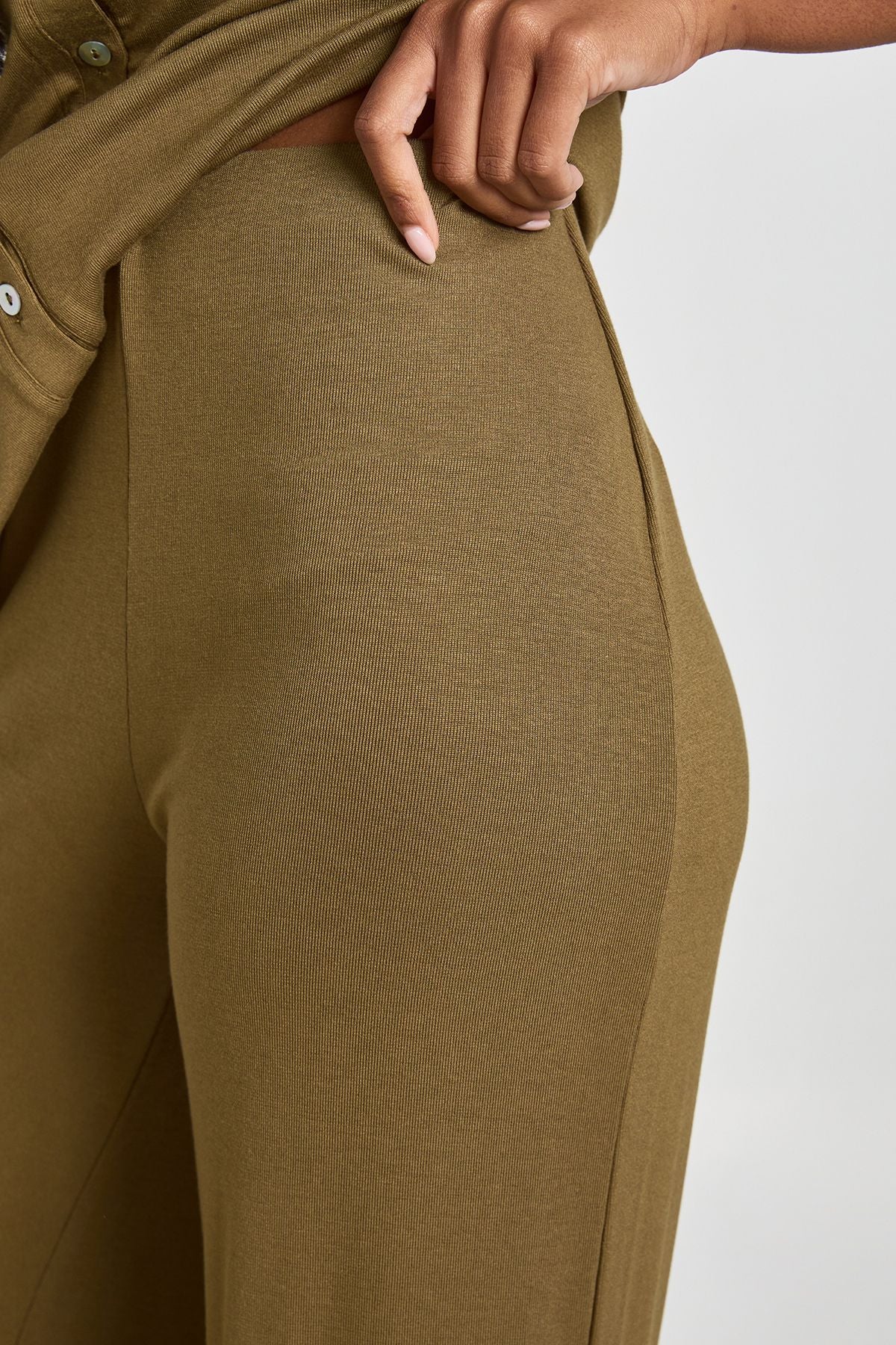 Straight Leg Rib Broek - Comfortabele Klassieke Fit