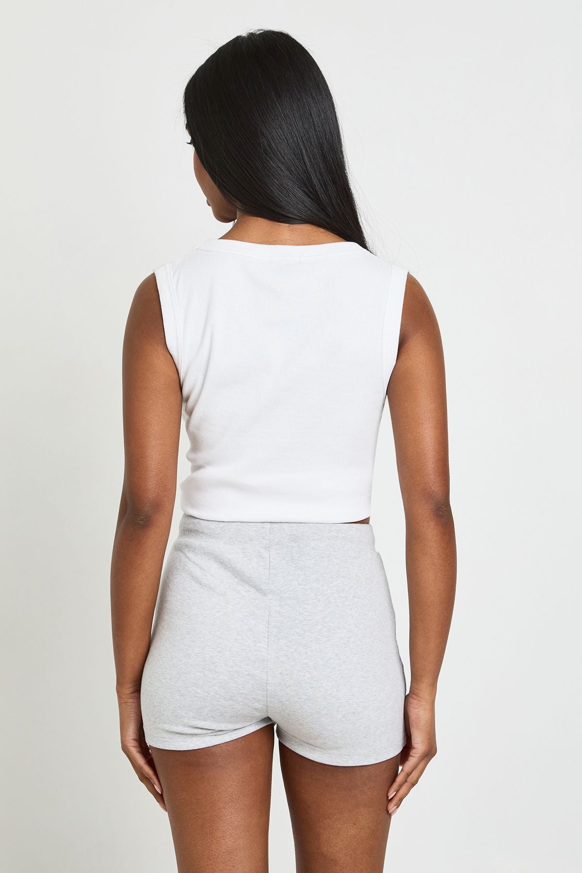 Geribbelde Low Rise Mini Short voor Zomerse Dagen