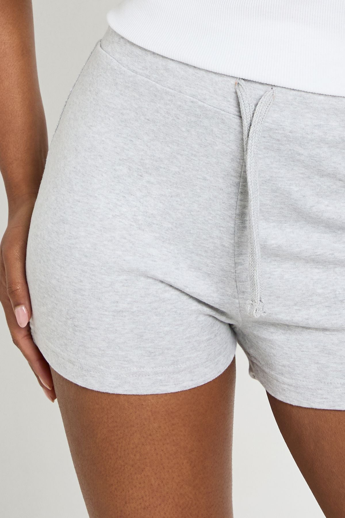 Geribbelde Low Rise Mini Short voor Zomerse Dagen