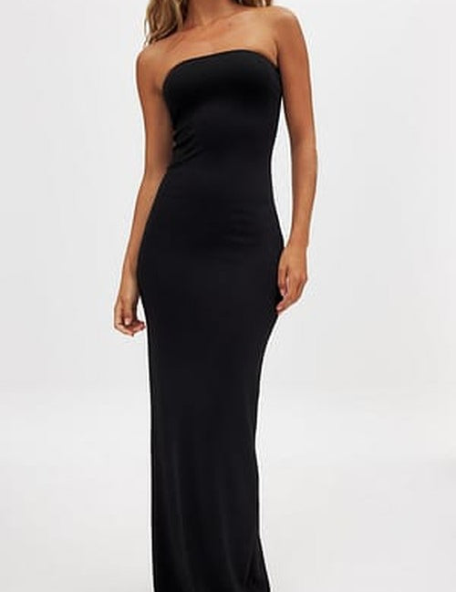 Jersey Tube Maxi Jurk – Strak & Soepel voor Elke Dag