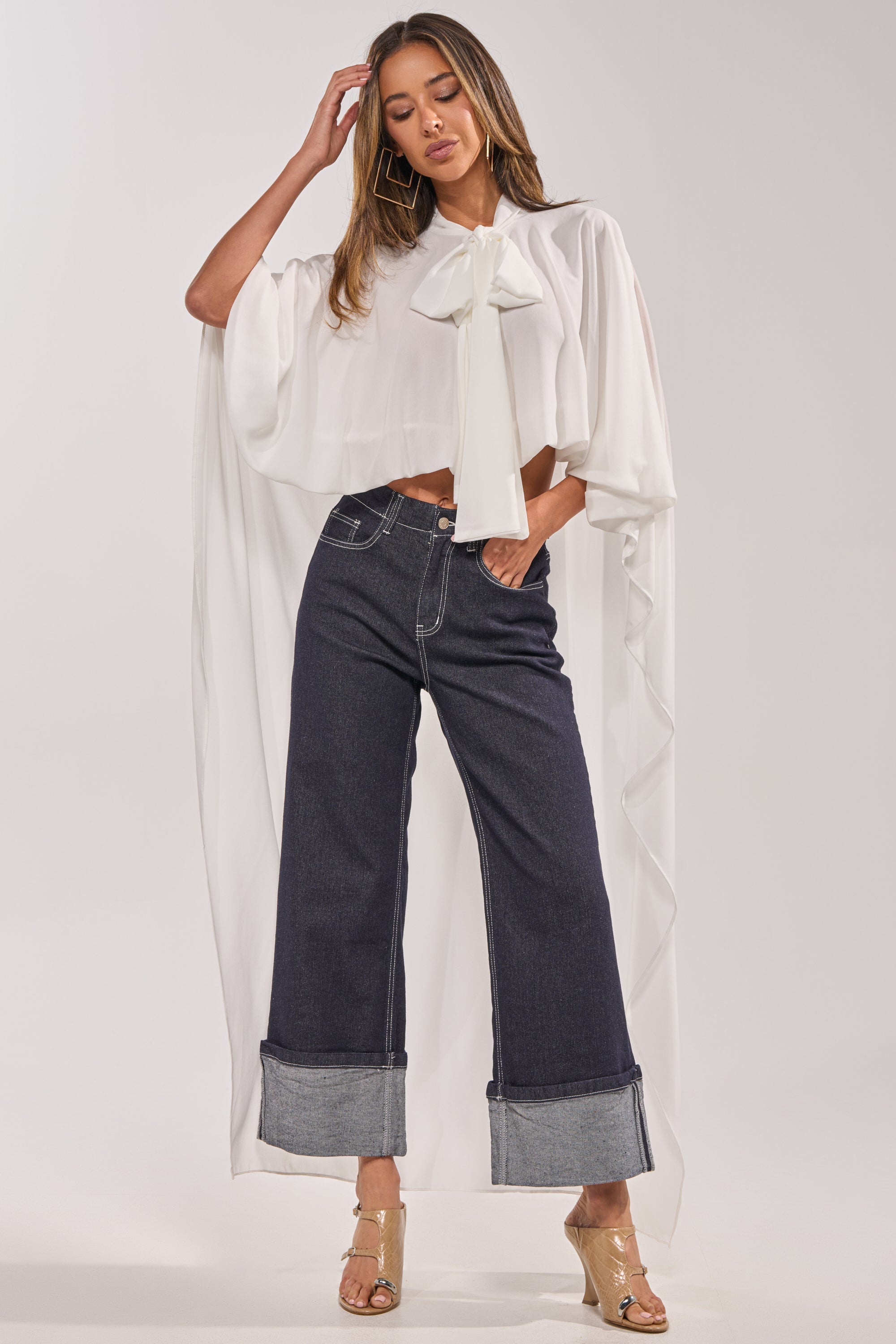 Jenna Chiffon Blouse - Elegante Blouse voor Elke Gelegenheid