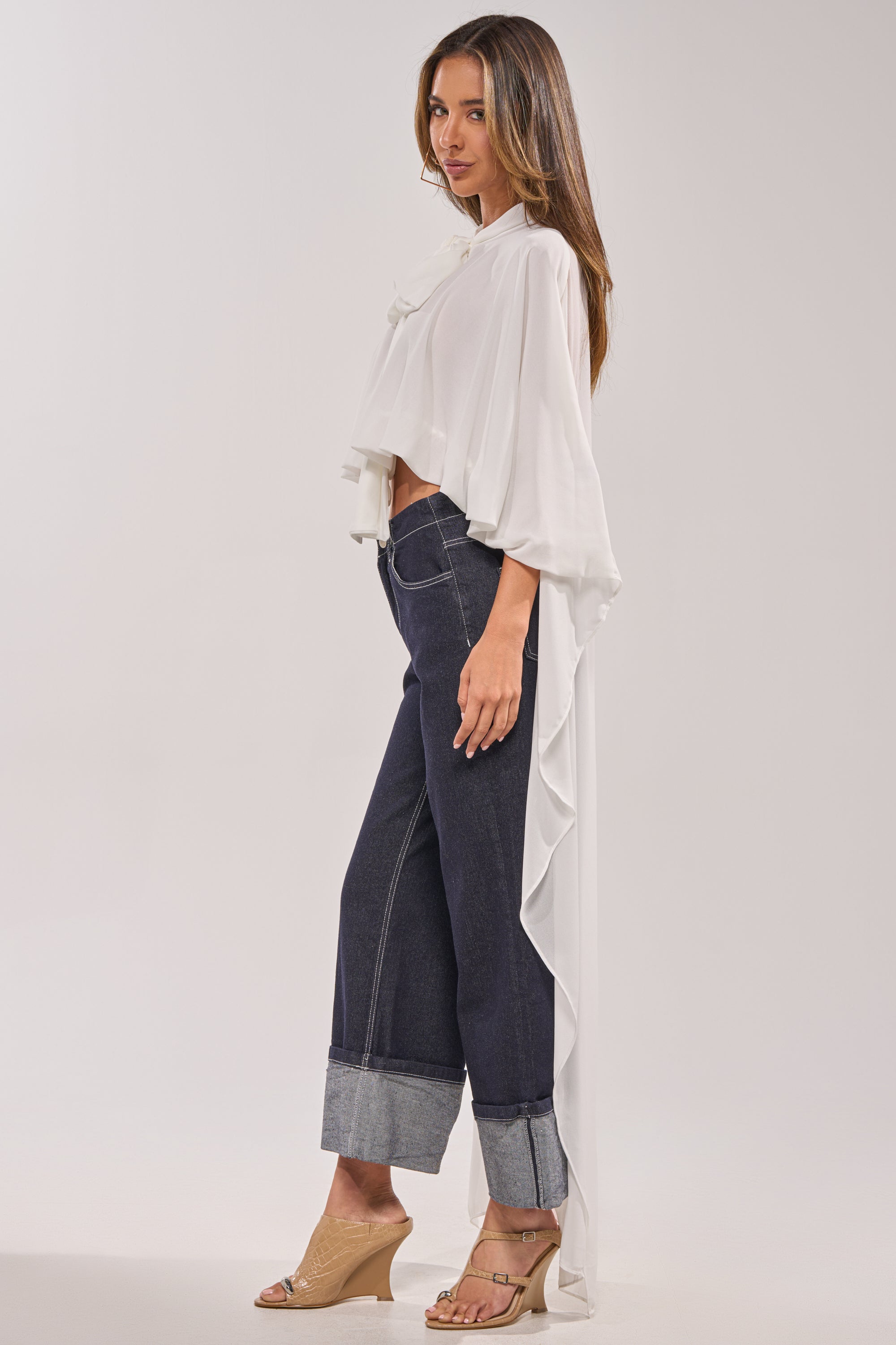 Jenna Chiffon Blouse - Elegante Blouse voor Elke Gelegenheid