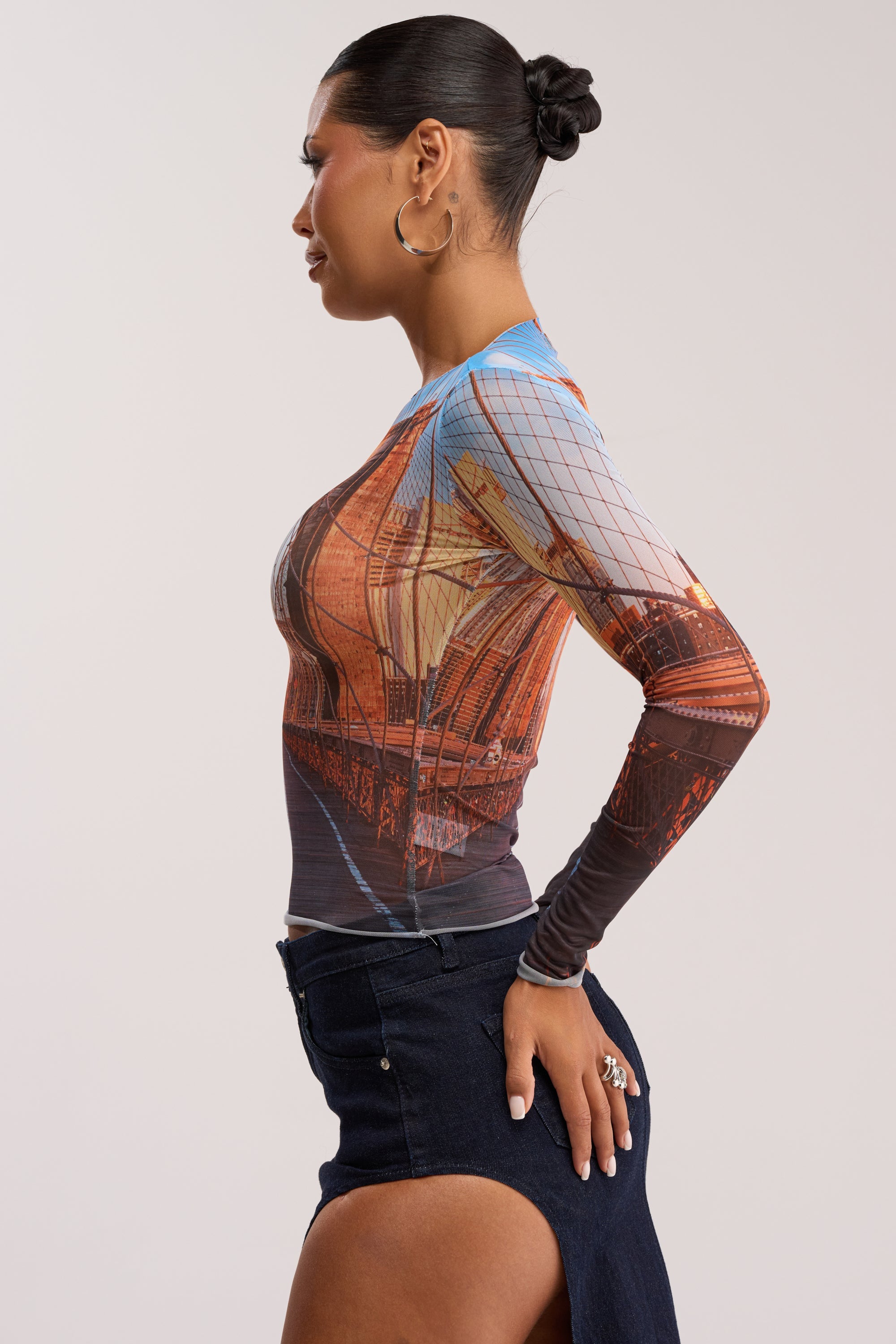 Roadtrip Mesh Longsleeve Top - Comfortabele Sheertopper