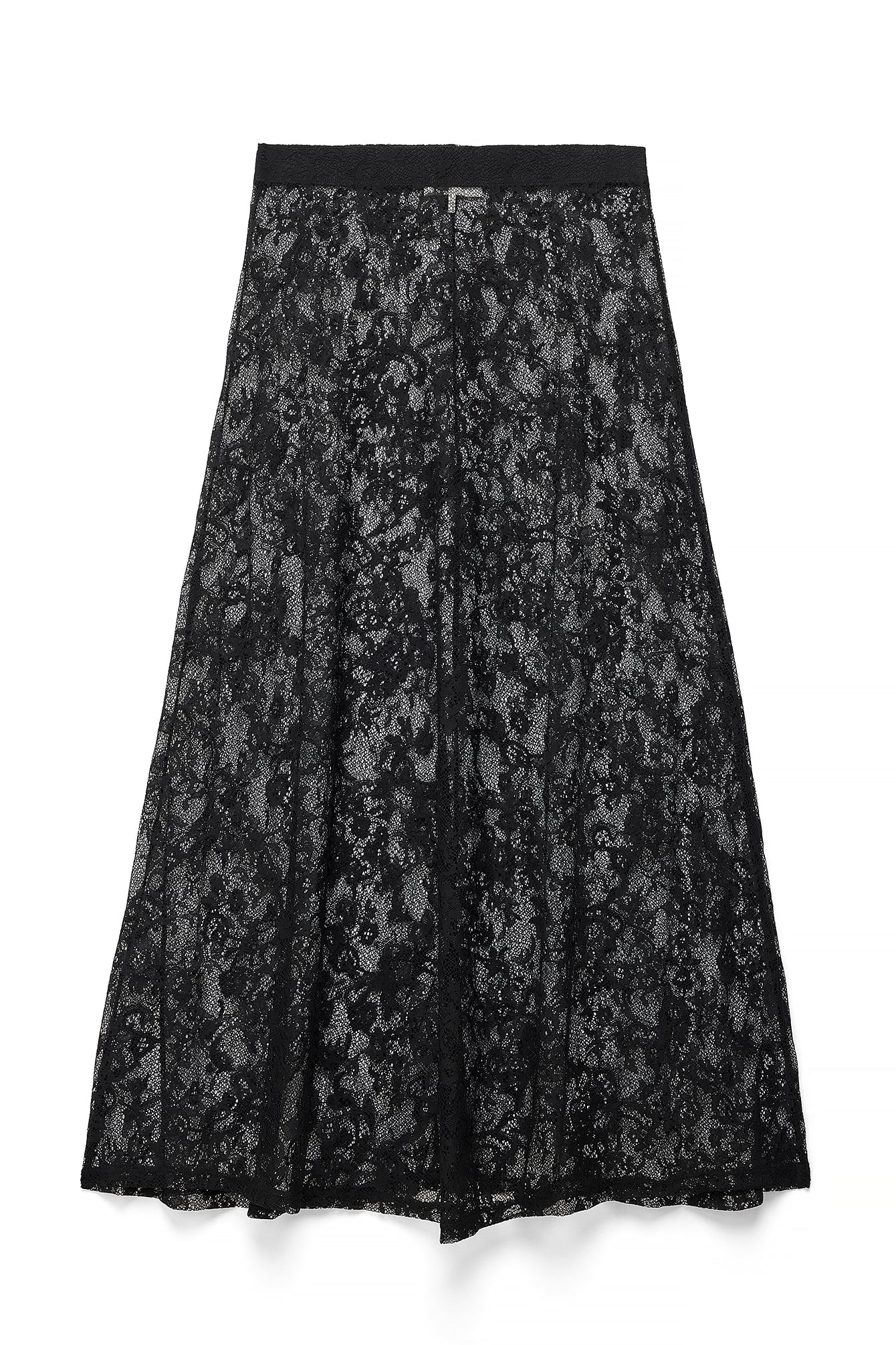 Lace Maxirok - Elegante Kantige Details voor Avonden