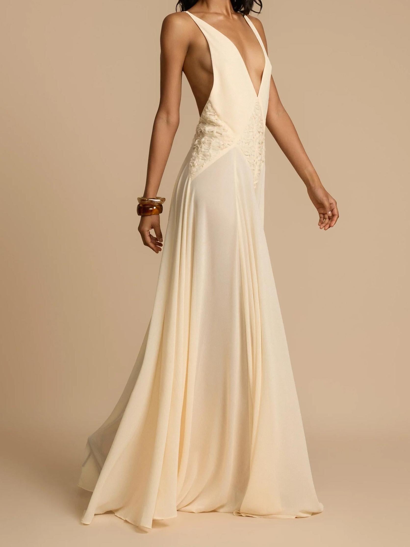 Lavinia Diepe V-hals Maxi Jurk | Avond & Zomer