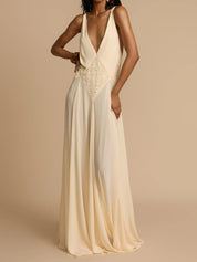 Lavinia Diepe V-hals Maxi Jurk | Avond & Zomer