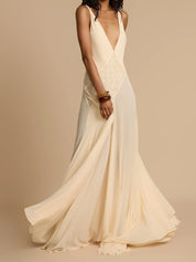 Lavinia Diepe V-hals Maxi Jurk | Avond & Zomer