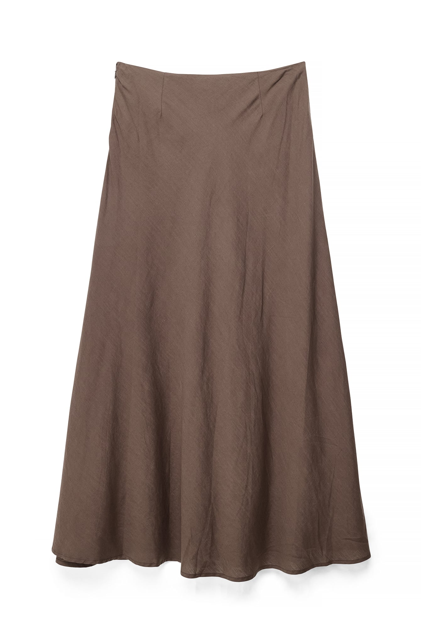Linnen Lyocell Blend A-Lijn Maxi Rok