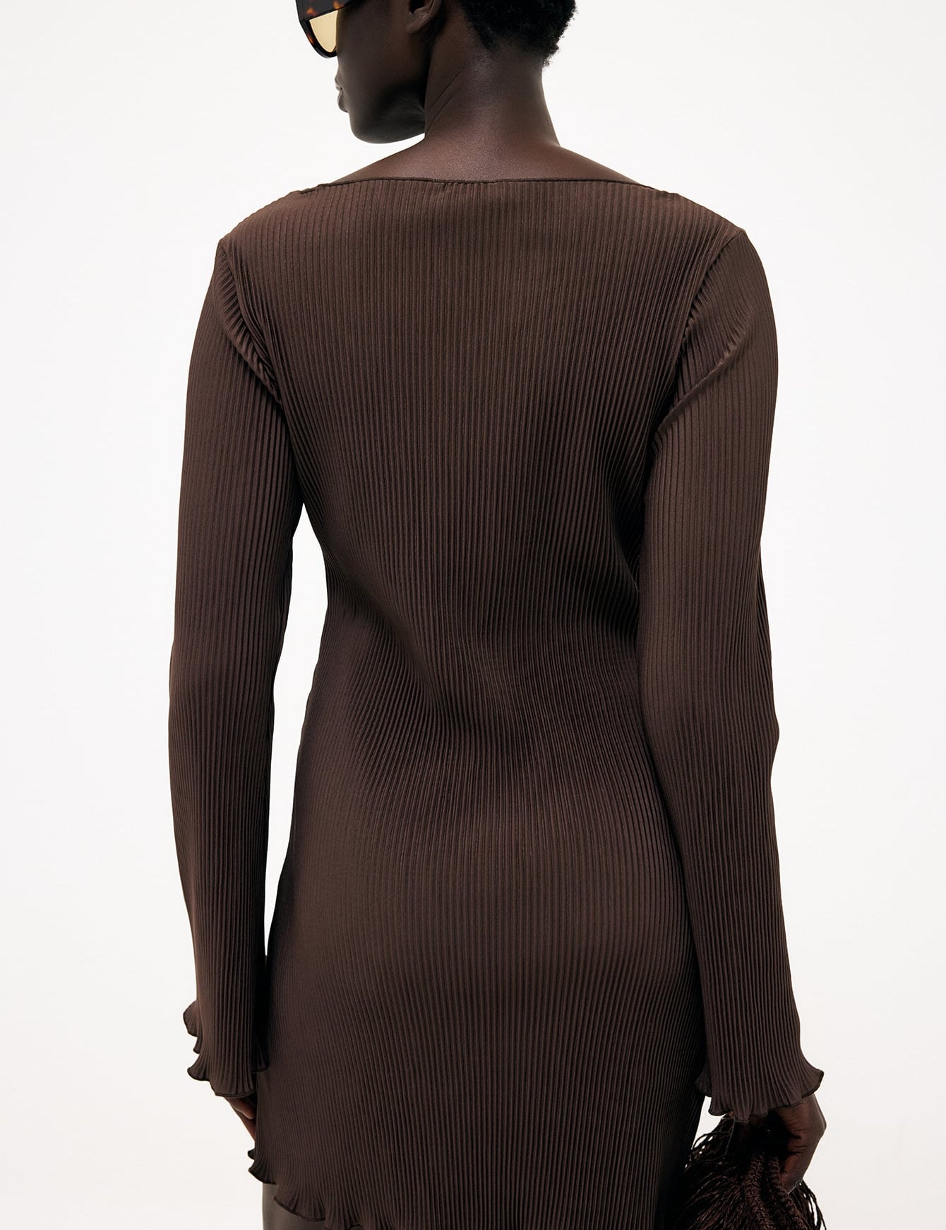 Plissé Mini Jurk - Elegante Klaslokaal Chic