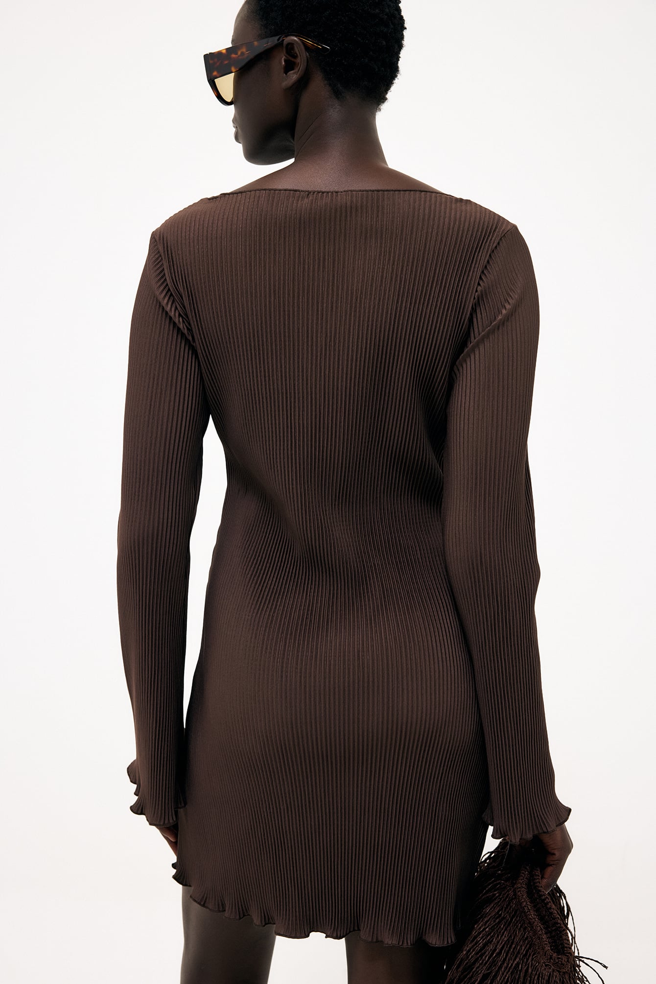 Plissé Mini Jurk - Elegante Klaslokaal Chic