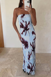 Geplisseerde Maxi Tube Jurk – Elegant & Strak Gesneden