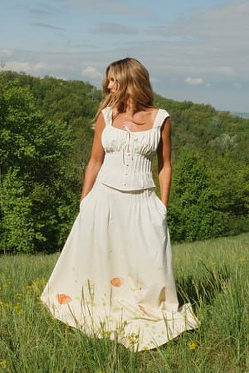 Gekleurde Maxi Rok met Print - Zomerse Elegantie