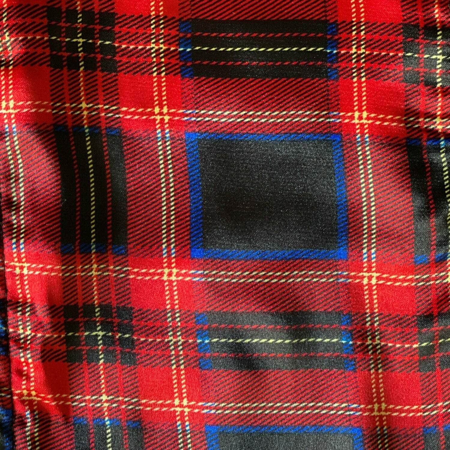 Red plaid Winter Bliss Sjaal