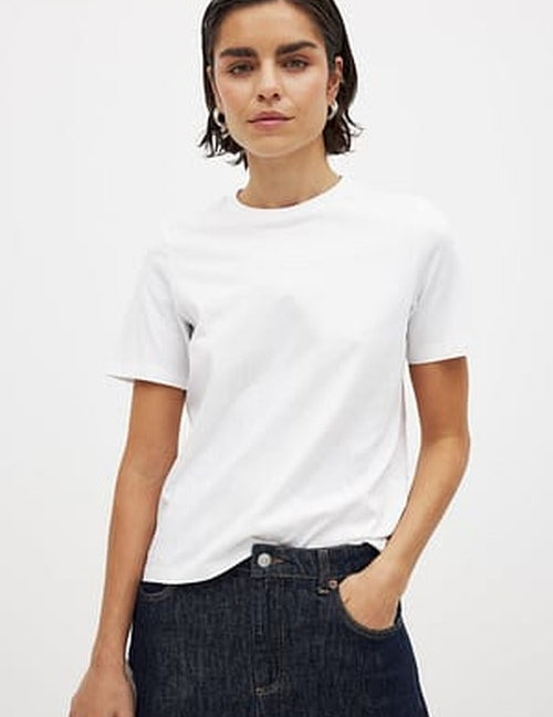Ronde Hals Katoenen T-Shirt | Basics voor Elke Dag