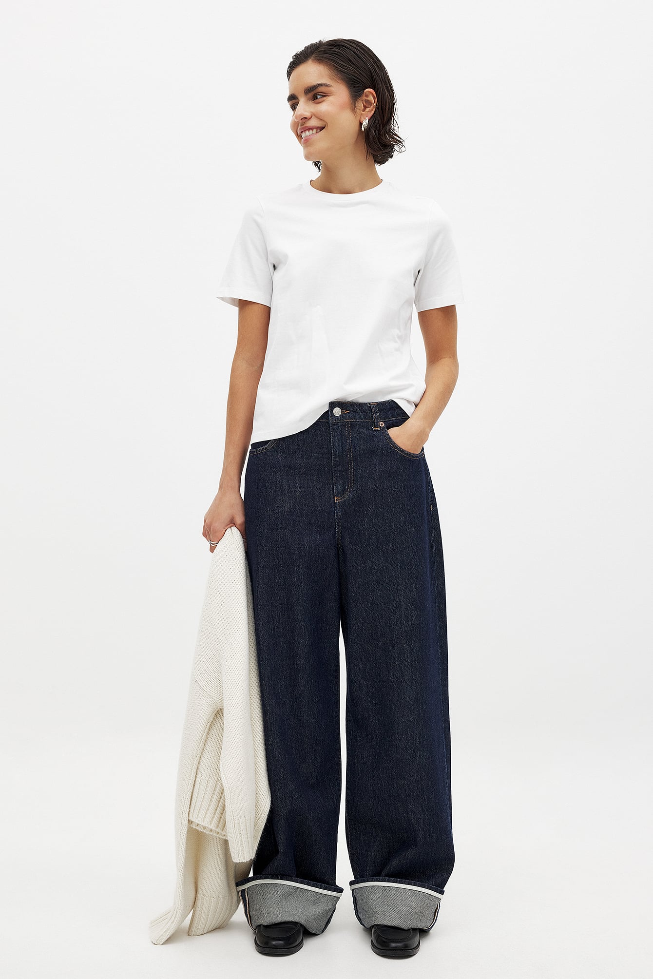 Ronde Hals Katoenen T-Shirt | Basics voor Elke Dag
