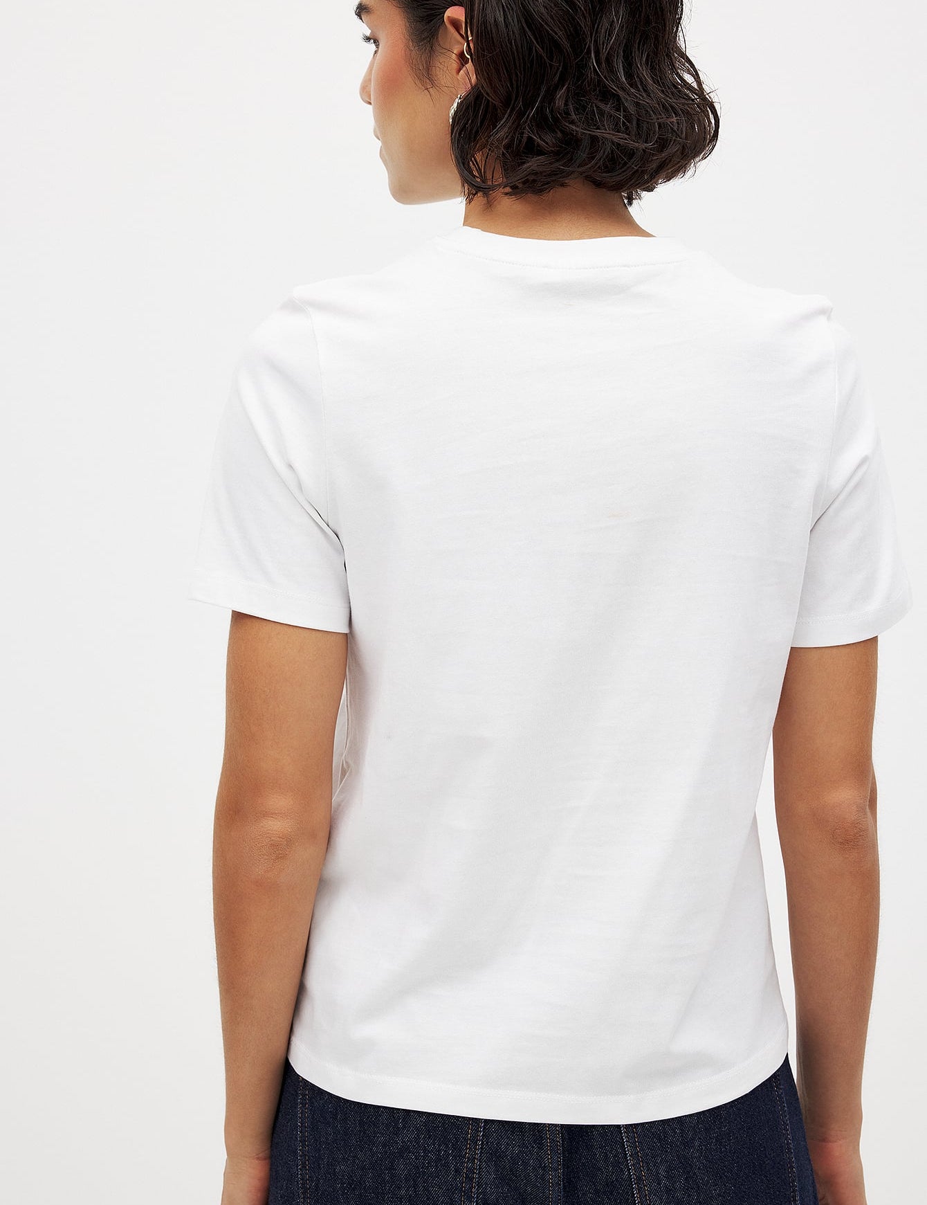 Ronde Hals Katoenen T-Shirt | Basics voor Elke Dag