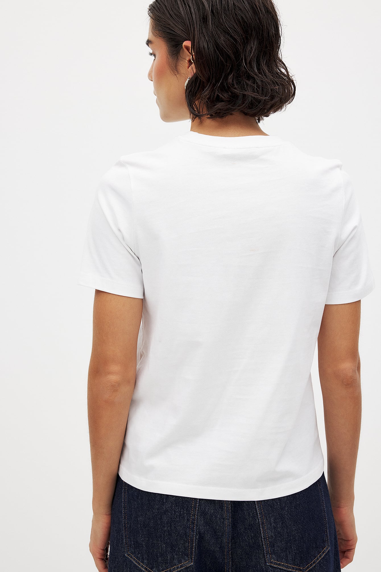 Ronde Hals Katoenen T-Shirt | Basics voor Elke Dag