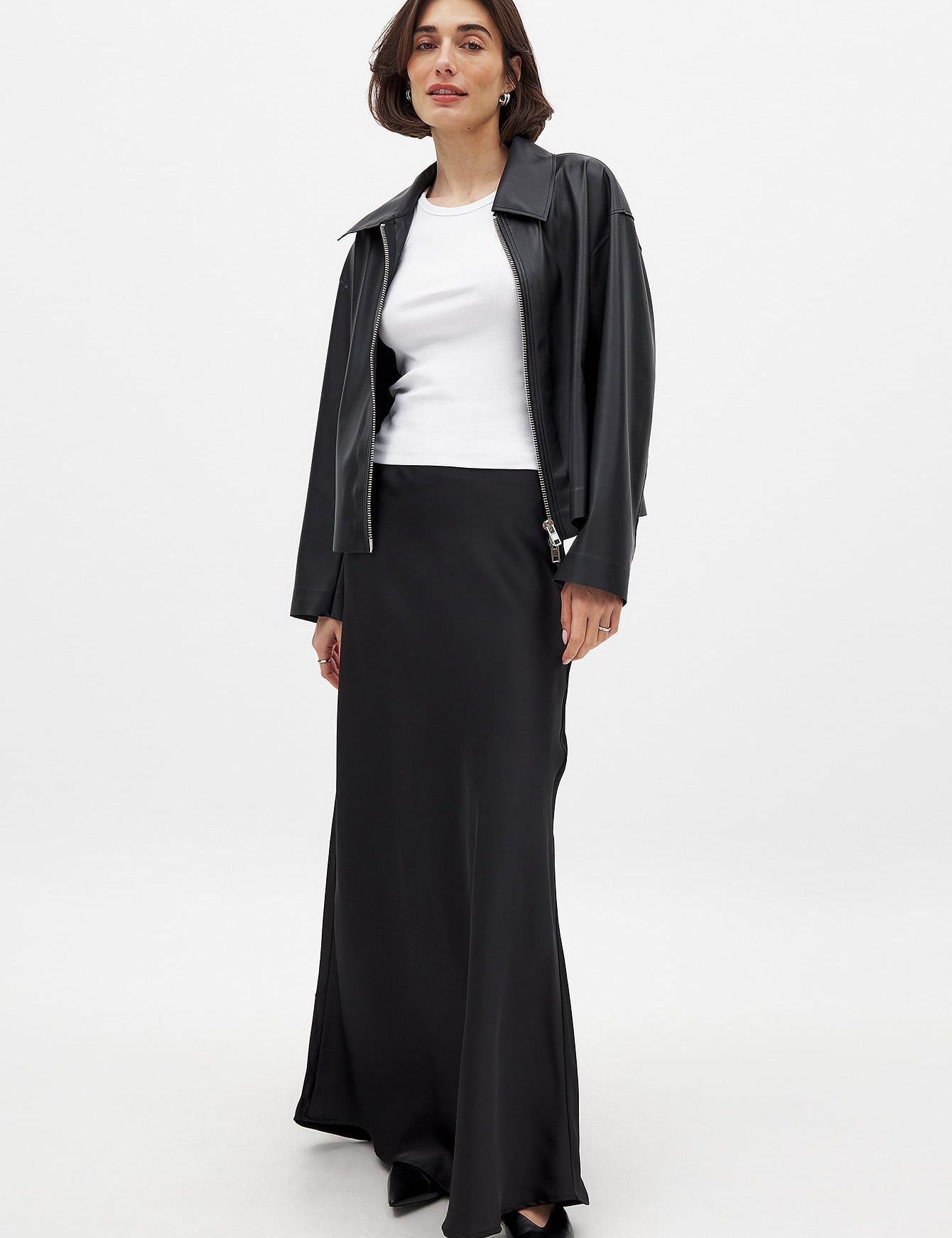 Satijnen maxi rok voor elegante momenten