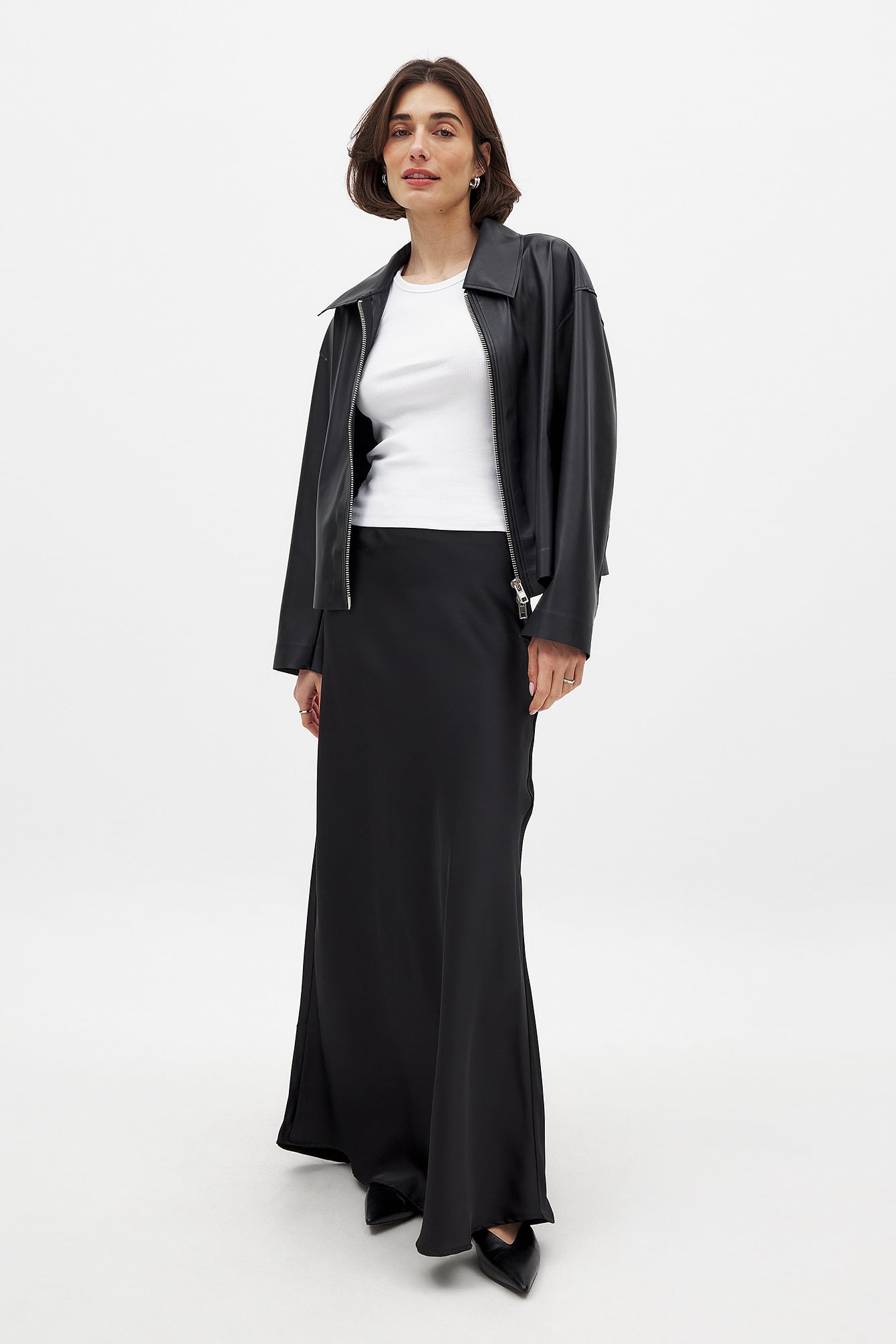 Satijnen maxi rok voor elegante momenten
