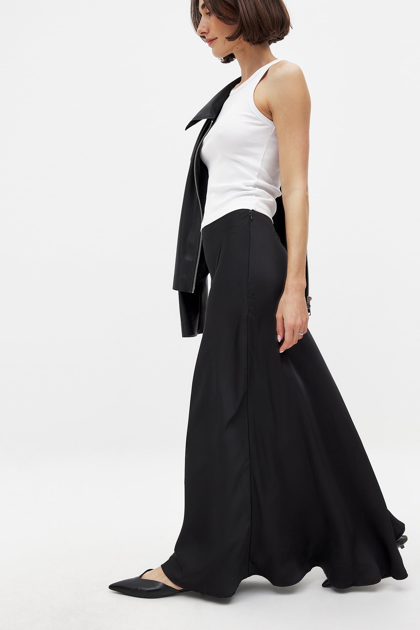 Satijnen maxi rok voor elegante momenten
