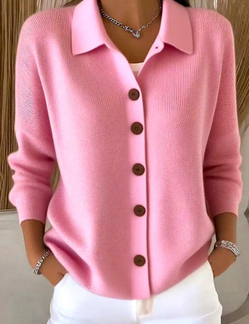 Katoenen Cardigan Dames – Casual Lange Mouw