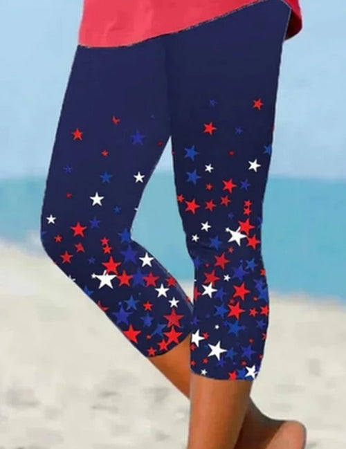 Capri Broek met Elastische Taille - Casual Zomerbroek voor D