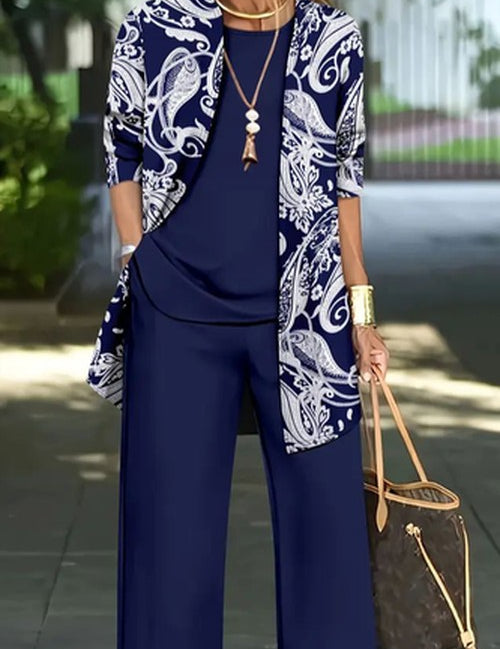 Paisley Printset - Casual Matching Outfit voor Lente & Herfs