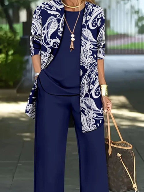 Paisley Printset - Casual Matching Outfit voor Lente & Herfs