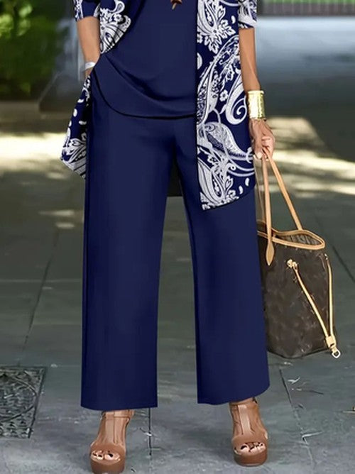Paisley Printset - Casual Matching Outfit voor Lente & Herfs