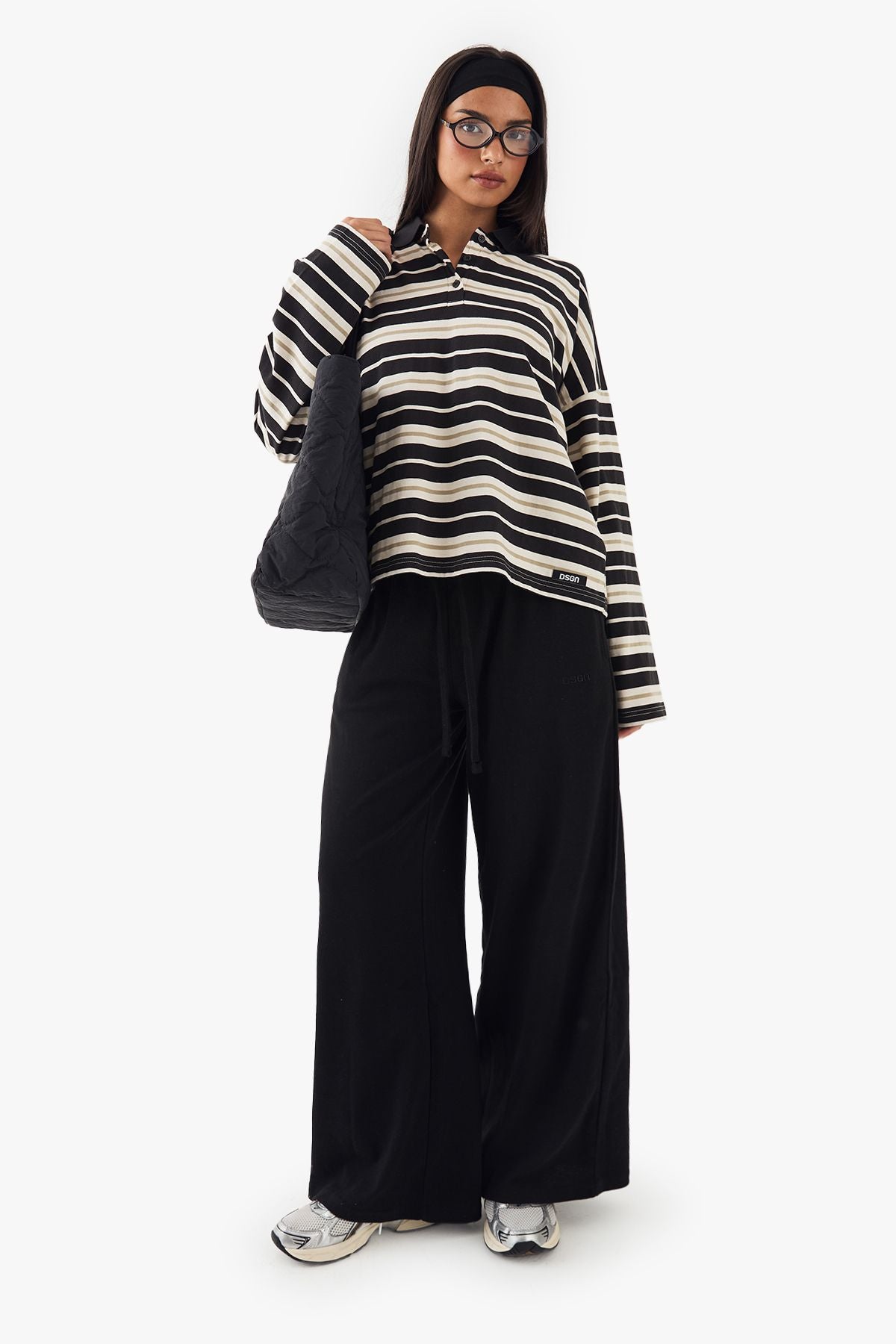 Gestreept Overshirt in Katoenmix voor Vrouwen
