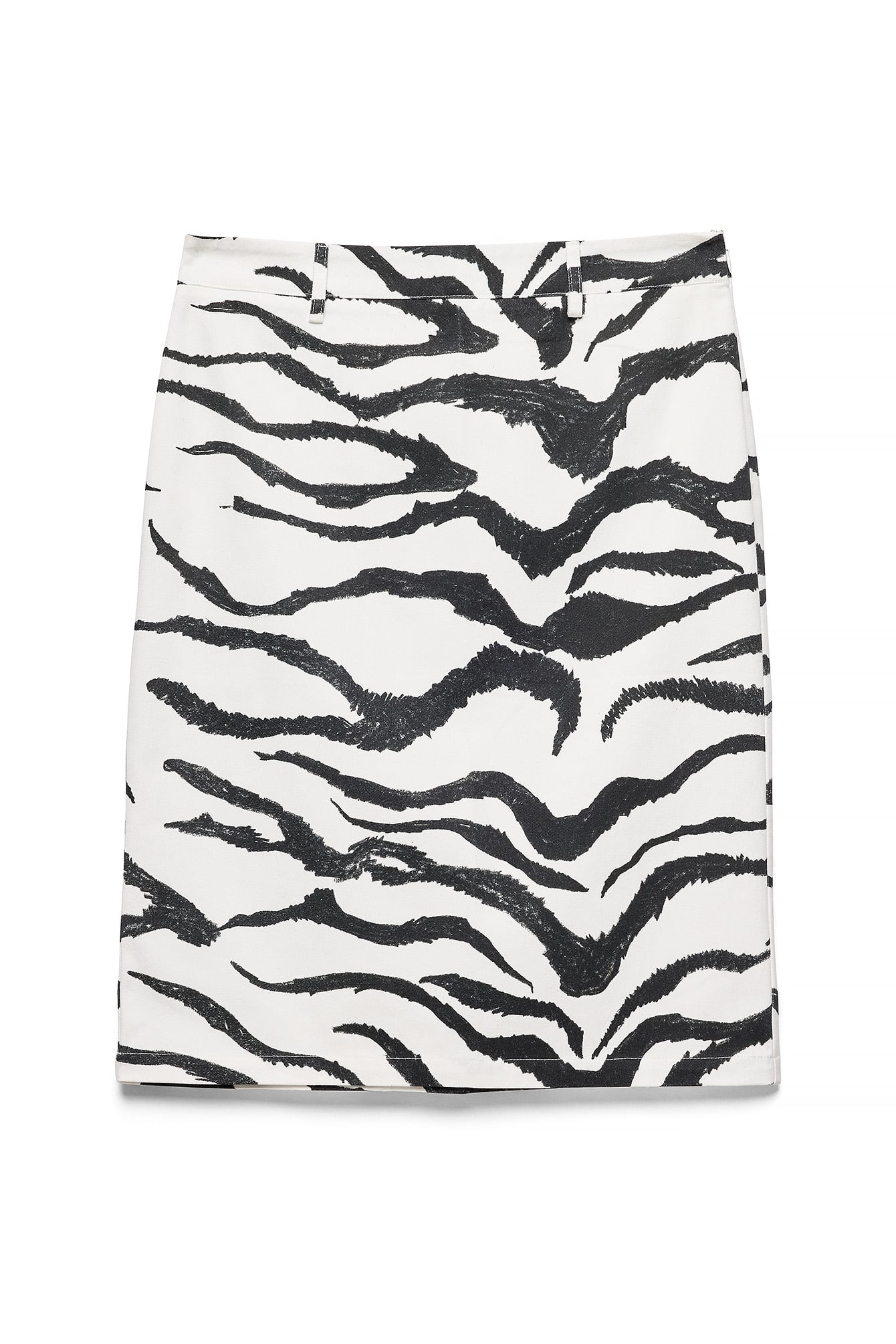 Zebra Print Rok Midden Taille – Casual Chic